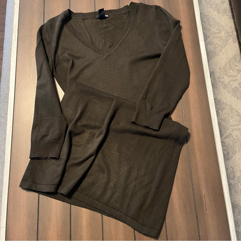 H&M Sweater Dress Brown Small